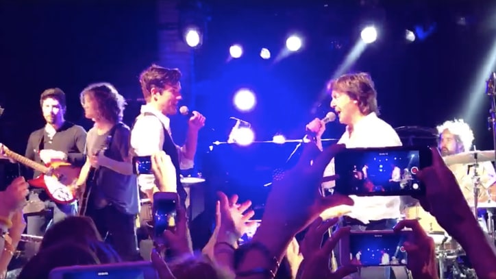 See Paul McCartney Join Killers for 'Helter Skelter' at New Year's Bash