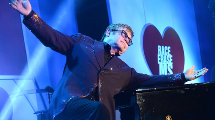 Elton John Dazzles In Intimate Performance to Fight Multiple Sclerosis