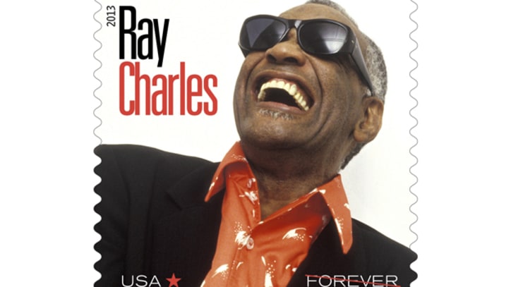 Ray Charles Honored on U.S. Postage Stamp