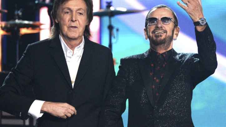 Paul McCartney and Ringo Starr Share Grammy Stage for Rare Performance