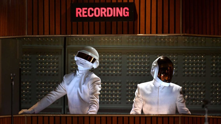 Daft Punk and Stevie Wonder Lead Funky Disco Smash-Up at Grammys