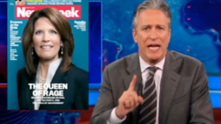 Jon Stewart on Newsweek's Michele Bachmann Cover