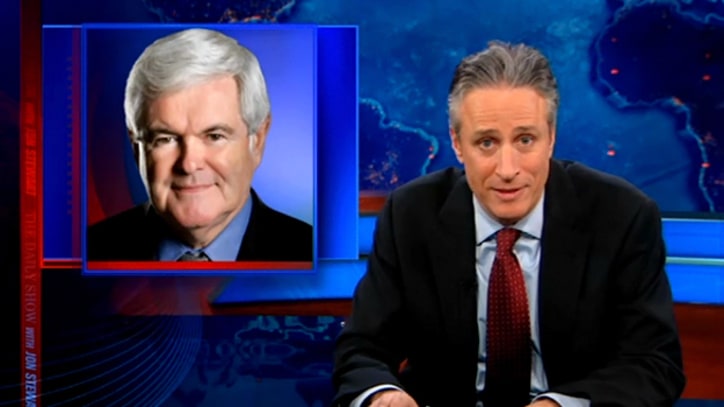 Jon Stewart on Mitt and Newt's 'Pander Express'