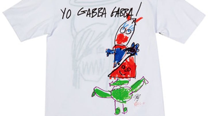 Dave Grohl and Daughter Design T-Shirt for 'Yo Gabba Gabba!'
