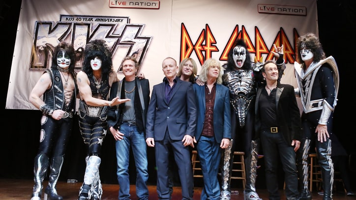 Kiss and Def Leppard Chart Summer Tour