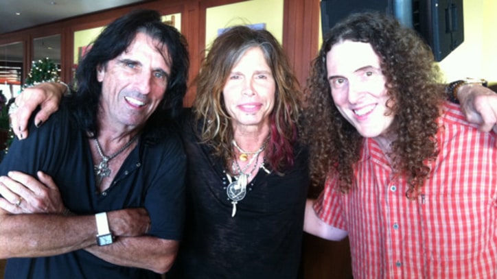 Weird Al, Steven Tyler and Alice Cooper Play 'Come Together' on New Year's Eve