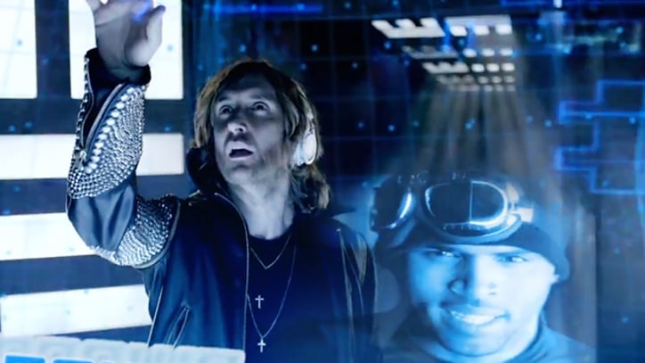 David Guetta Dances with Lil Wayne and Chris Brown in 'I Can Only Imagine'