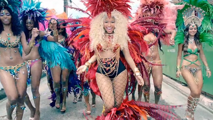 Nicki Minaj Throws Homecoming Bash in 'Pound The Alarm' Clip