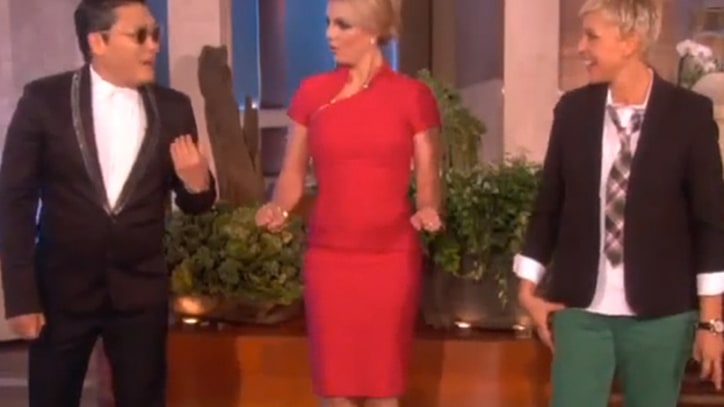 Britney Spears Learns 'Gangnam Style' Dance From Psy