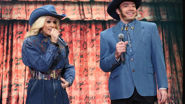 Carrie Underwood and Jimmy Fallon Cover Rap Songs, Country-Style