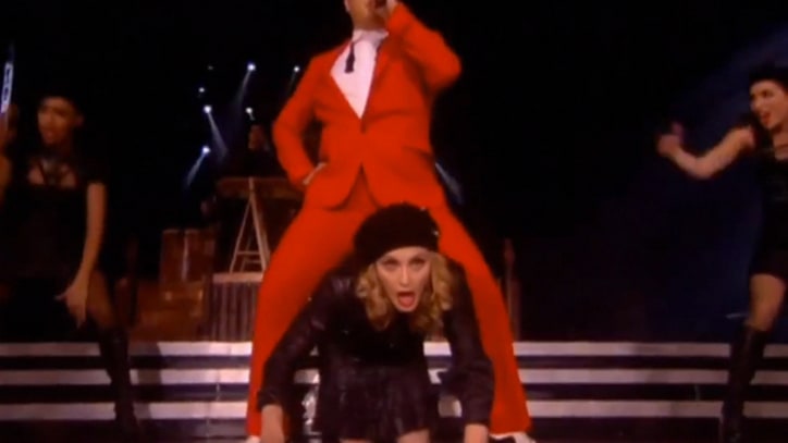 Madonna Performs 'Gangnam Style' With Psy in New York