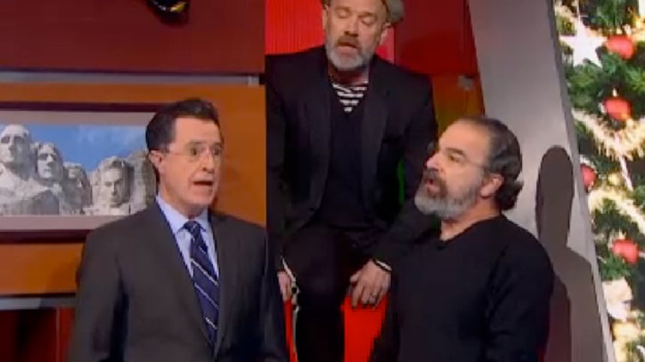 Michael Stipe, Mandy Patinkin Join 'Christmas Carol Week' on 'Colbert Report'