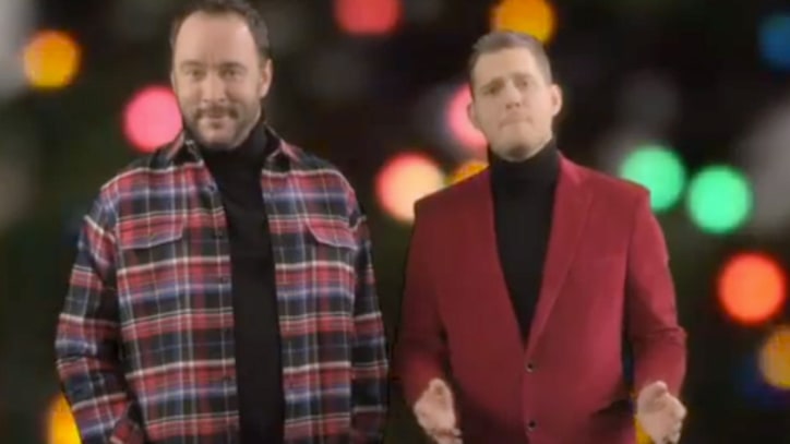 Michael Buble, Dave Matthews Hum for the Holidays on 'Fallon'