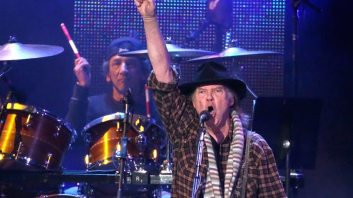 Neil Young and Crazy Horse Cover 'Born In The USA' at MusiCares Benefit