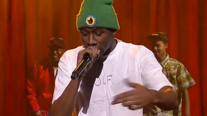 Tyler, the Creator Brings 'Rusty' and Friends to 'Letterman'