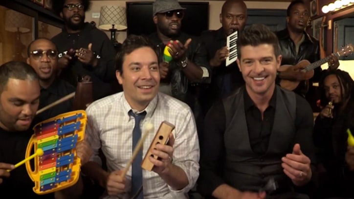 Robin Thicke and the Roots Toy with 'Blurred Lines'