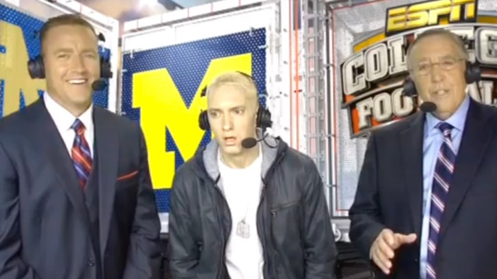 Eminem Teases 'Berzerk' Clip on ESPN