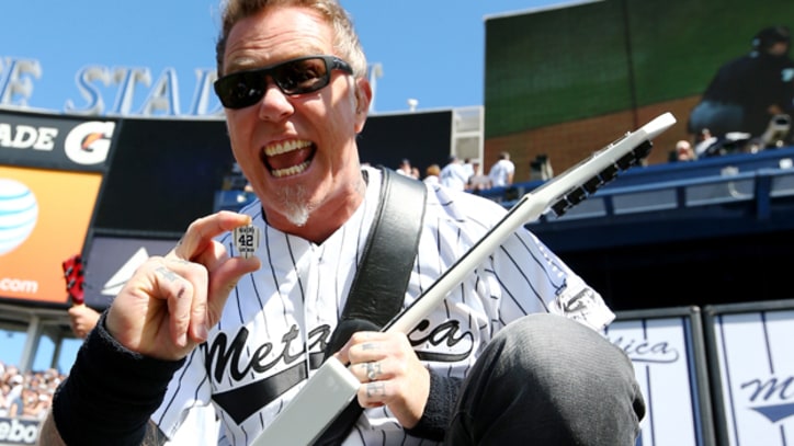 Metallica Play 'Enter Sandman' for Mariano Rivera