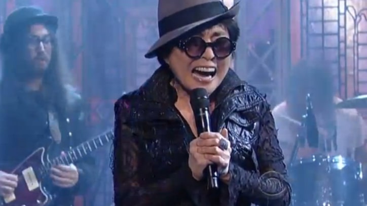 Yoko Ono, Flaming Lips Deliver Message on 'Letterman'