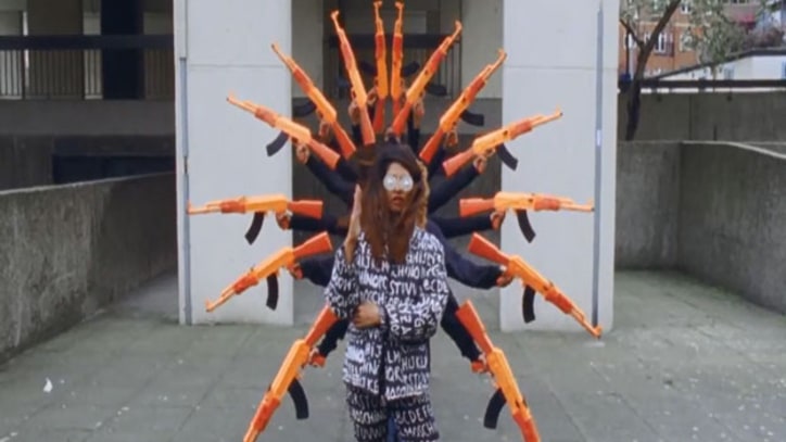 M.I.A.'s Uncensored New Video Includes 3-D Weapons, Parrots, Neon