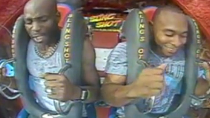 Ruff Flyers: DMX Screams on Orlando Sling Shot Ride