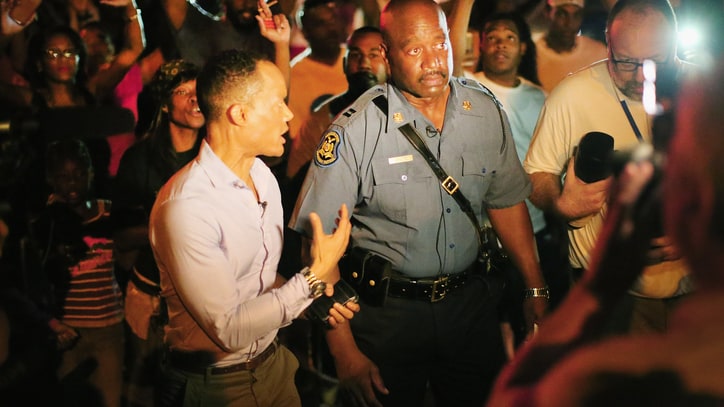 A Night of Uneasy Peace in Ferguson: On the Scene in Missouri