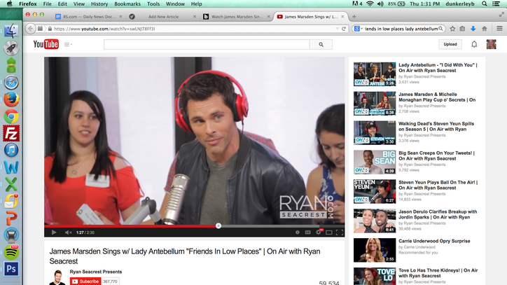 Watch James Marsden Go to 'Low Places' With Lady Antebellum