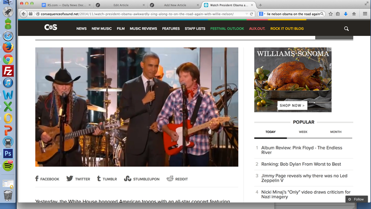 Watch President Obama Go 'On the Road Again' With Willie Nelson
