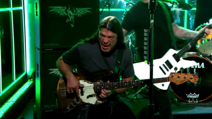 Metallica Deliver Flashy 'For Whom the Bell Tolls' on 'Late Late Show'