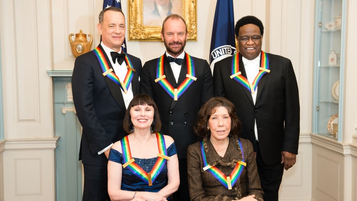 Stephen Colbert Leads Tributes to Sting, Al Green, Tom Hanks at Kennedy Center Gala