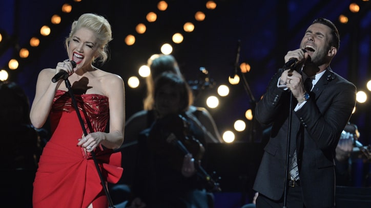 Watch Adam Levine, Gwen Stefani Get Emotional at Grammys