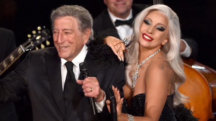 Watch Lady Gaga, Tony Bennett Get Cheeky at the Grammys