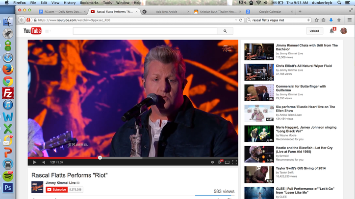 Watch Rascal Flatts' Soaring 'Riot' Performance on 'Jimmy Kimmel Live'