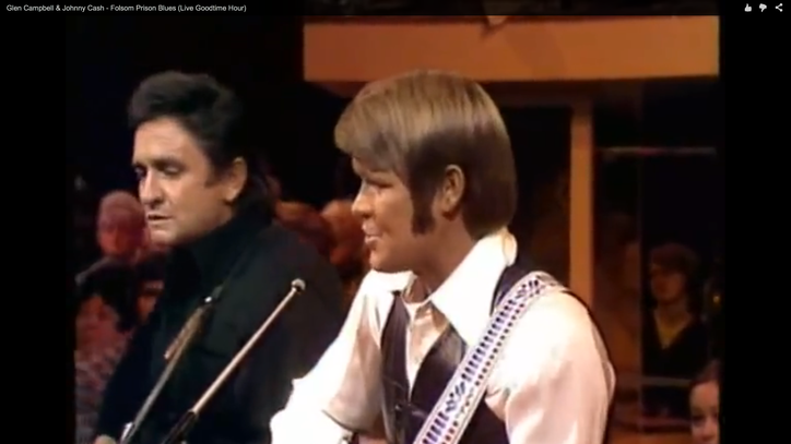 Flashback: Glen Campbell Duets With Johnny Cash on 'Folsom Prison Blues'