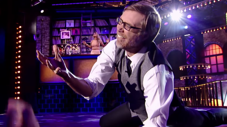 Watch Stephen Merchant Don 'Dirrty' Leather Chaps on 'Lip Sync Battle'
