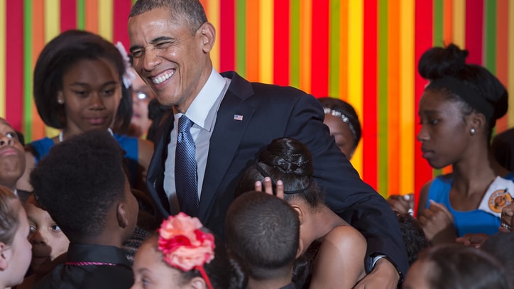 Barack Obama Joins RHCP's Chad Smith for White House Talent Show