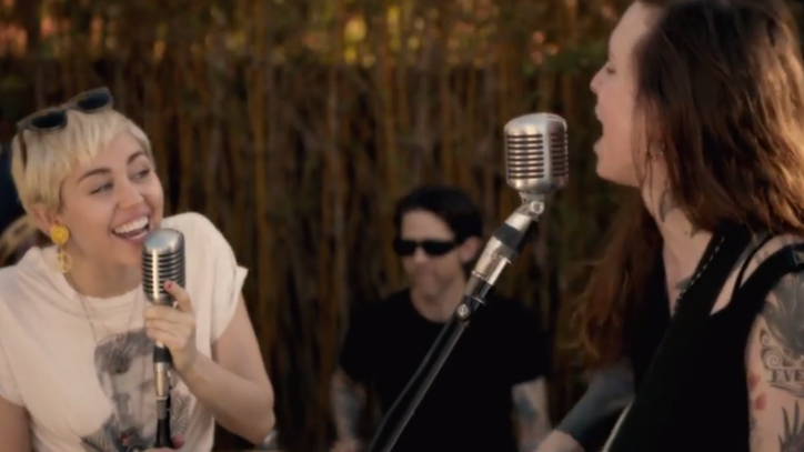 Watch Miley Cyrus and Laura Jane Grace Perform 'True Trans Soul Rebel'