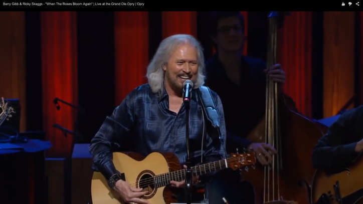 Flashback: Barry Gibb Proves His Country Cred