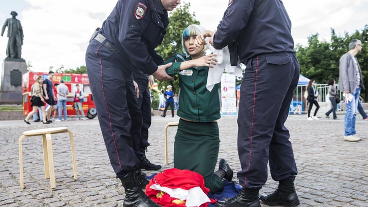 Pussy Riot Member Detained in Moscow