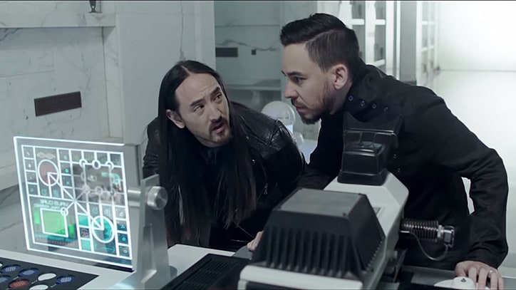 See Steve Aoki, Mike Shinoda Save the World in New Video
