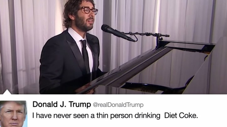 See Josh Groban Croon Donald Trump's Tweets for Jimmy Kimmel