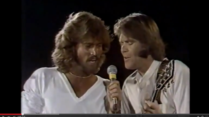 Flashback: The Bee Gees Sing Medley With Glen Campbell, Willie Nelson
