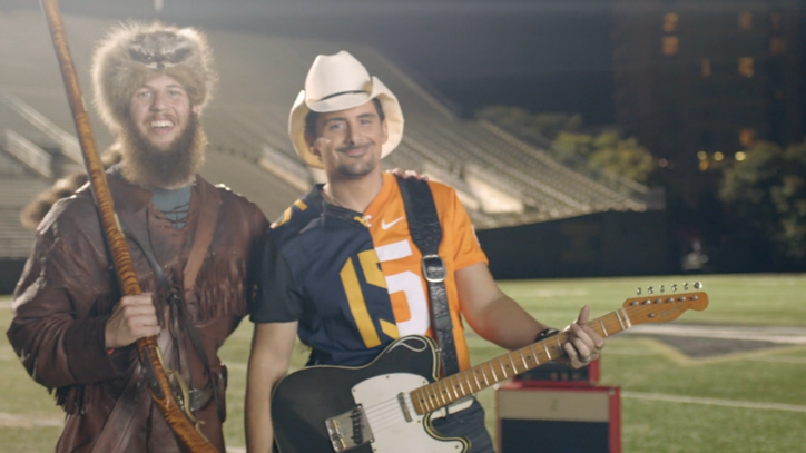 Watch Brad Paisley Recruit Mascots for 'Country Nation' Video