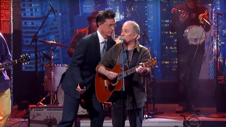 Watch Stephen Colbert, Paul Simon Form Troubled Waters on 'Late Show'
