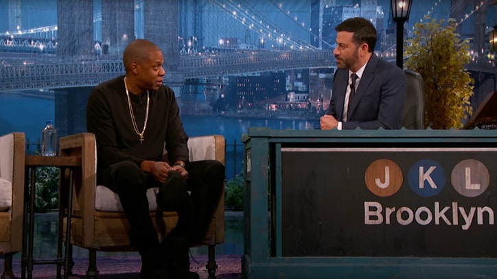 Jay Z Talks High School Rap Battle With Busta Rhymes on 'Kimmel'