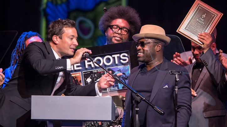 Watch Jimmy Fallon Induct the Roots Onto Philadelphia Walk of Fame