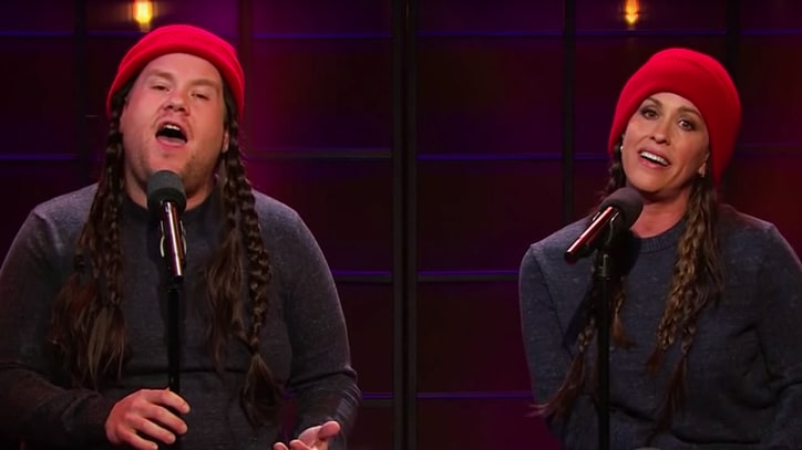 Watch Alanis Morissette, James Corden Update 'Ironic' Lyrics