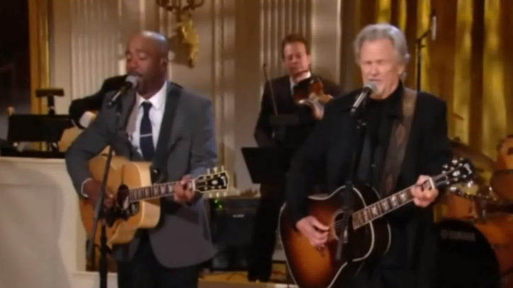Flashback: See Kris Kristofferson and Darius Rucker's White House Duet