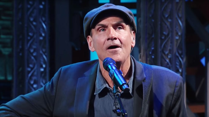James Taylor Performs Somber French National Anthem on 'Colbert'