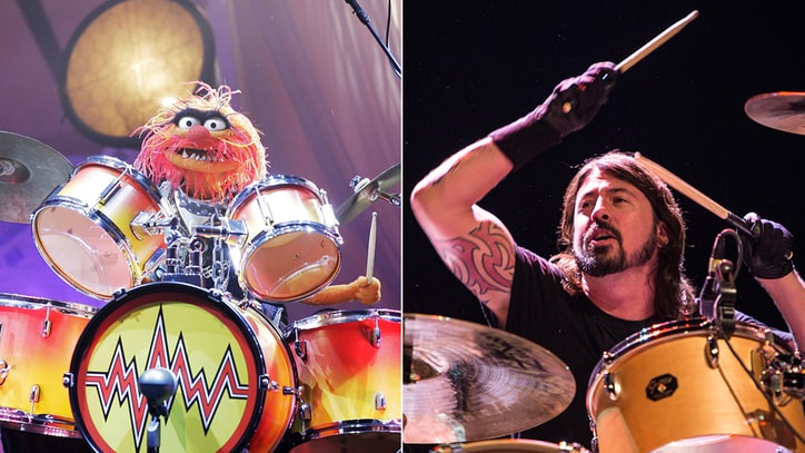 Dave Grohl, Animal Hit the Skins in Epic 'Muppets' Drum Battle